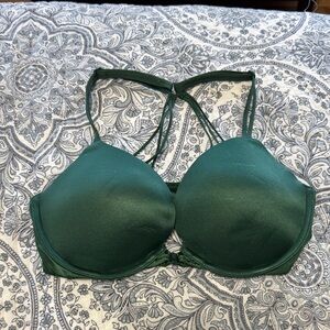 Green Victoria Secret front closing Bra